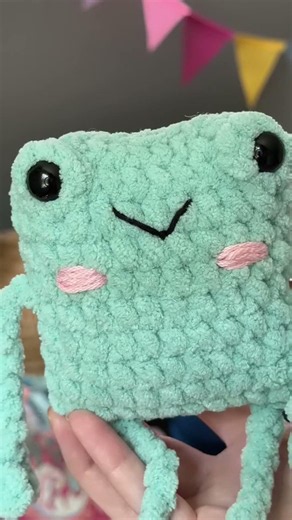 Follow along to see my journey! 🐸 This leggy frog pattern was easy and quick to make and it came