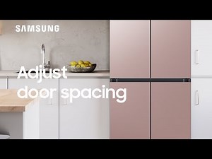 How to adjust the upper spacing of your BESPOKE Refrigerator door | Samsung US
