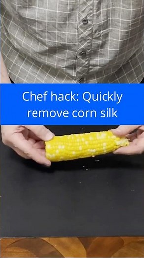 Easy way to remove corn silk