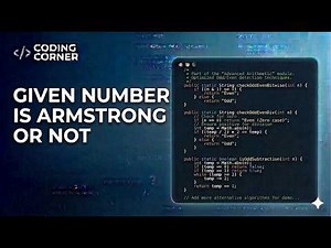 Armstrong Number in Java (Easy Trick)