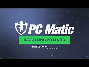 Install PC Matic on macOS 10.15 Catalina