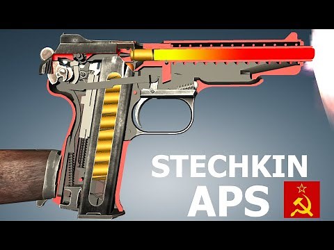How a Stechkin Automatic Pistol Works