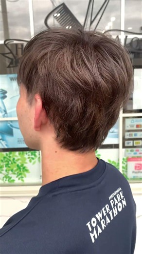 大人爽やかツーブロックショートヘアー・ショートヘアー・セイムレイヤー×オーガニックカラー・ダブルカラー・ブリーチカラー【一宮市美容院Free】