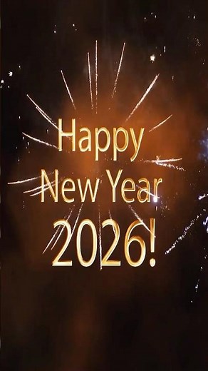 Happy New Year 2026 Best Wishes | Golden Text & Fireworks Greetings Video 🎇✨