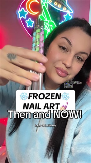 Recreating Old Nail Art: FROZEN Nail Designs and Elsa Nails Tutorial