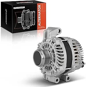 A-Premium Alternator Compatible with Jeep Cherokee 2014-2019, Compass, Renegade & Chrysler 200 & Ram ProMaster City & Fiat 500X, 2.4L, 12V 160A CW 6-Groove Pulley, Replace# 56029624AA, 56029624AB