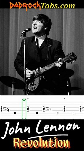John Lennon Revolution The Beatles #learnguitar #guitartabs #guitar #howto #classicrock #music