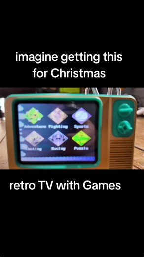 retro mini tv with Games installed #tiktokshopholidayhaul #retrominitv #gameconsole #retrogames