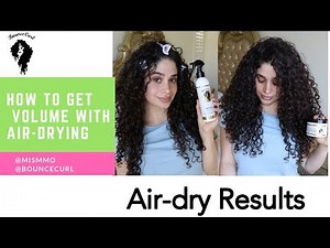 How to get VOLUME with air-drying curly hair