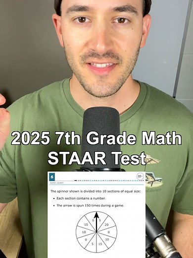 2025 7th Grade Math STAAR Test Problem 6 Explained