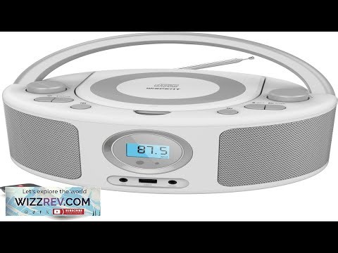 Portable CD Player Boombox with Bluetooth FM Radio Remote Control USB Port