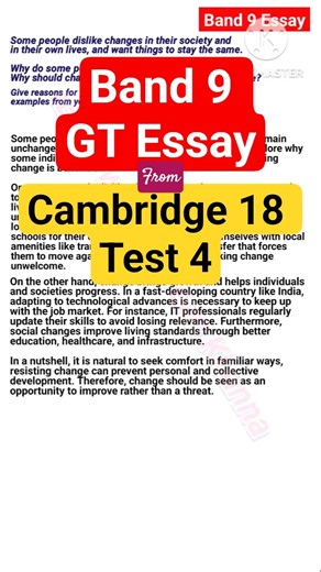 Band 9 GT Essay Sample from Cambridge 18 Test 4 #ieltsessay #band9essay #ieltswithparveenkhanna