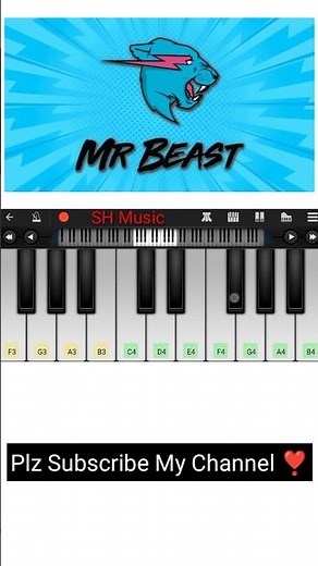 Mr Beast's Outro On Piano 🎹 | #shorts
