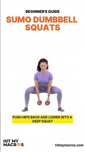 Beginner’s Guide to Dumbbell Sumo Squats | Build Glutes & Inner Thighs 🍑