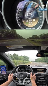 C63 AMG 6.2 V8 *STRAIGHT PIPED* 300KM/H on Autobahn | AutoTopNL