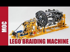 Lego Technic - Braiding Machine Makes Wristband ! By Nico71