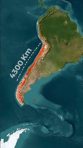 Chile | The Longest Country in the World #chile #mapanimation #videoediting #map #mapimator #maps