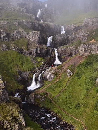 Explore Klifbrekkufossar: Iceland's Stunning Waterfall Series
