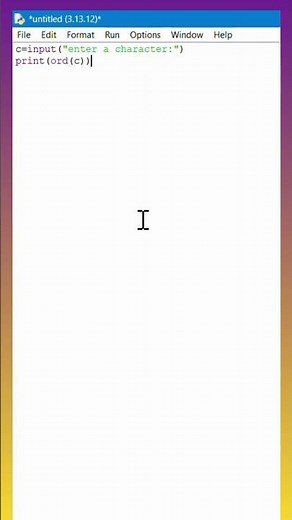 ASCII value of Character(a-z),(A-Z) #coding #programming #computereducation #python
