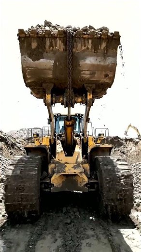 Giant Wheel Loader Dumps Massive Rocks! 🚧 Heavy Equipment Action
