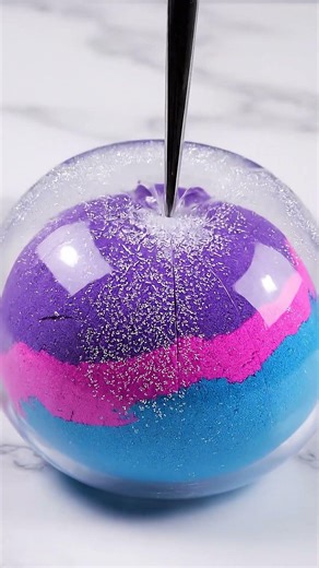 Frozen Kinetic Sand Balloon EXPLODES 💥🌈 (Wait for the burst...)
