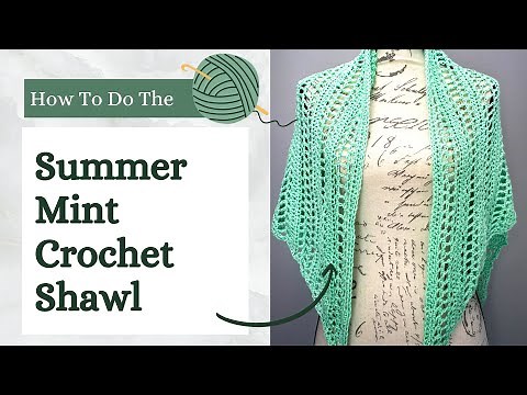 Simple and Easy Lightweight Crochet Summer Shawl Tutorial