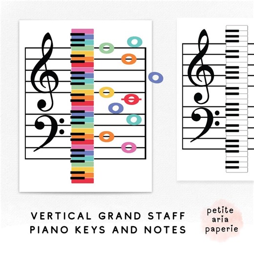 Grand Staff Vertical Piano Note Identification Printable Game Piano Lesson Activity - Etsy Australia