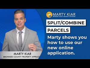Combine/Split Parcels – Marty shows you how to use our new online application.