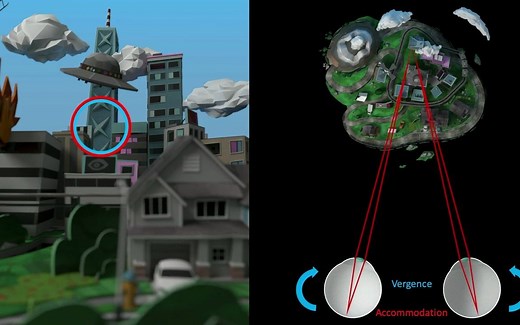 怎样解决VR的视觉辐辏调节冲突(Vergence Accommodation Conflict)【没有字幕】