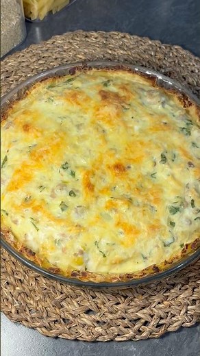 Quiche healthy poireaux & thon sans pâte 🥔💪