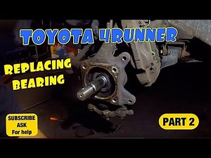 How to replace front wheel bearing on 2003-2009 Toyota 4Runner Part 2