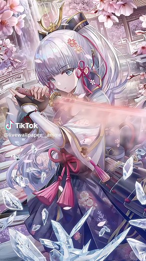 Kamisato Ayaka Live Wallpaper 4K for Genshin Impact Fans