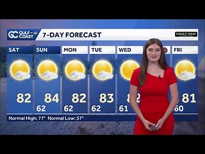 Less humid but still sunny and warm Saturday