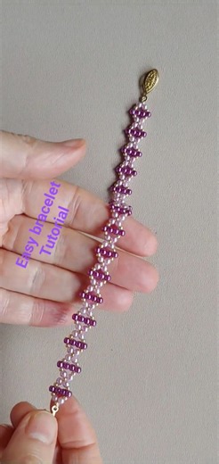 DIY beaded bracelet with an easy pattern for beginners #bracelet #diy