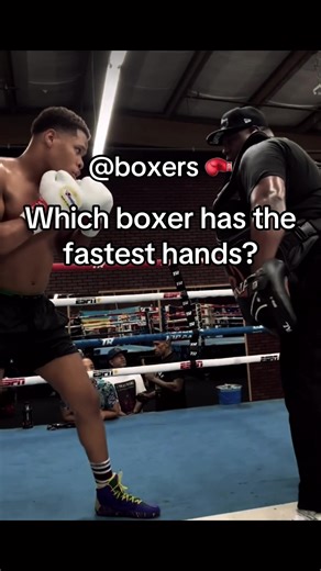 Which boxer has the fastest hands? #boxing🥊 #fast #boxingtok #boxingtraining #boxinglife