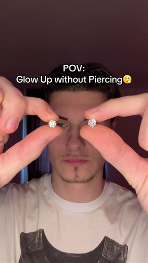No Piercing? No Problem🤩✅ #magneticearrings #piercing #glowup #menstyle #summeroutfits