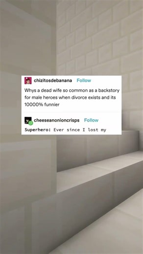 Superhero backstory 😂