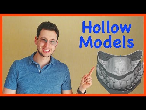 Hollow dental models