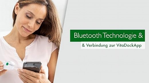 medisana PM 100 connect Pulsoximeter, Messung der Sauerstoffsättigung im Blut, Fingerpulsoxymeter mit OLED-Display und One-Touch Bedienung mit VitaDock+ App und Bluetooth
