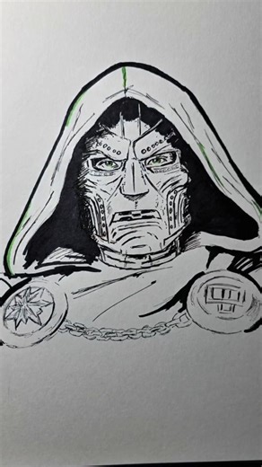 Hassan Junior on Instagram: "How to draw Doctor Doom from Avengers Doomsday #doctordoom #drdoom #fantastic4 #drawing #sketch how to draw doctor doom drawing tutorial"