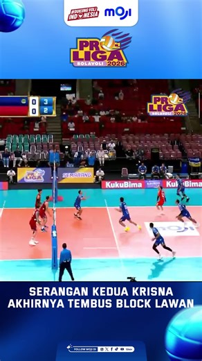 Sangat menyala Krisna 🔥😍 Saksikan Final Four Proliga 2026 tanggal 2-19 April 2026 live dan exclusive di Moji & Vidio! #mojisports #dukungvoliindonesia #proliga2026
