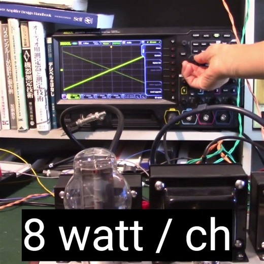 measuring 300B output power シングルアンプ最大出力測定試験 #audioamplifier