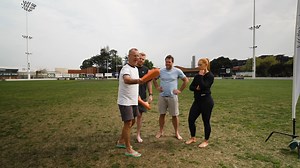 3.6K views · 130 reactions | Last week, Andy, Coons, Browny and Grace kicked off their footy boots in the Archies Footwear Thong Toss competition! King of the Thongs Campbell Brown lead the charge: No plugs, no blow outs, no problems! | SEN 1116 | Facebook