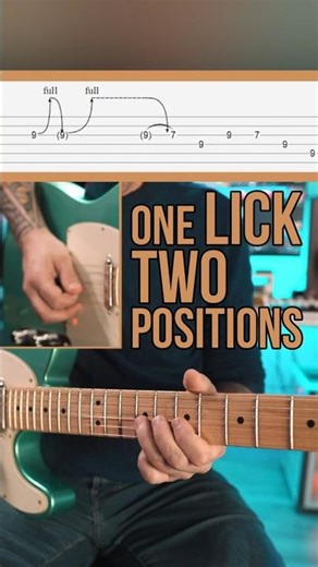 Quick B Minor Blues Lick (2 Positions!) 🎸 // DBL518 #shorts