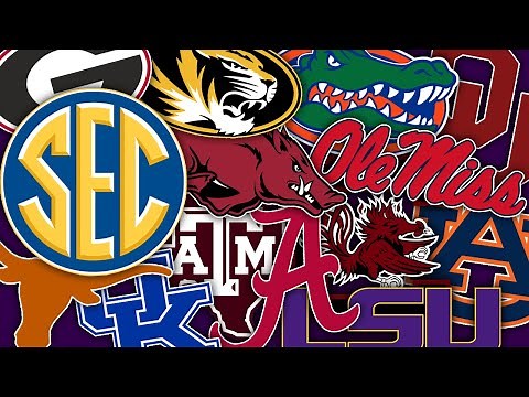 SEC Football - All Logos RANKED