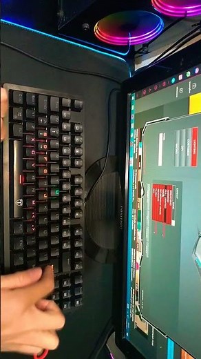 Som do teclado mecânico switch red 🤤- Typing sound #Shorts