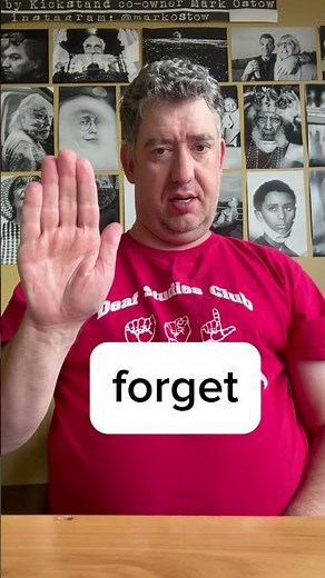 ASL sign for forget / Learn ASL