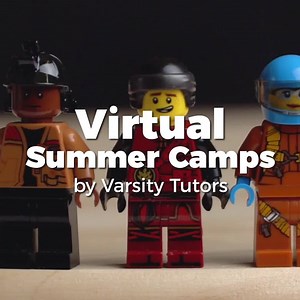 Keep your kids engaged this summer with FREE virtual summer camps from Varsity Tutors. 🧱🧱🧱🧱 ✅ 5 Sessions Per Week ✅ Monday - Friday ✅ New Camps Added Daily | Varsity Tutors