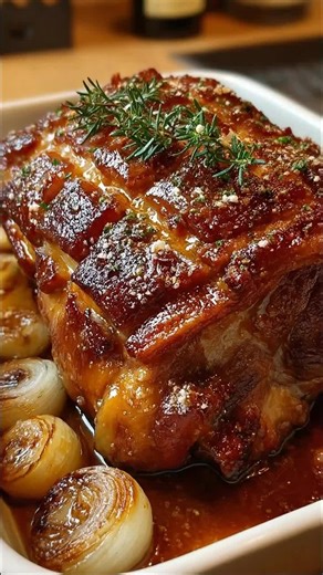 German-Style Roasted Beef Shank Ingredients: 1 large beef shank (approx. 1.5–2 kg / 3–4 lbs) with bone and marrow if possible 1 large onion, sliced 500 ml beer (lager or wheat beer) #quickrecipes #easyrecipe #tiktok #asmr #icecreamlover #cook #viralvideo #baking
