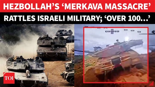‘Nearly 100 Tanks Destroyed…’: Israel’s Loss Mounts As Hezbollah Targets $6MN Merkavas | Watch